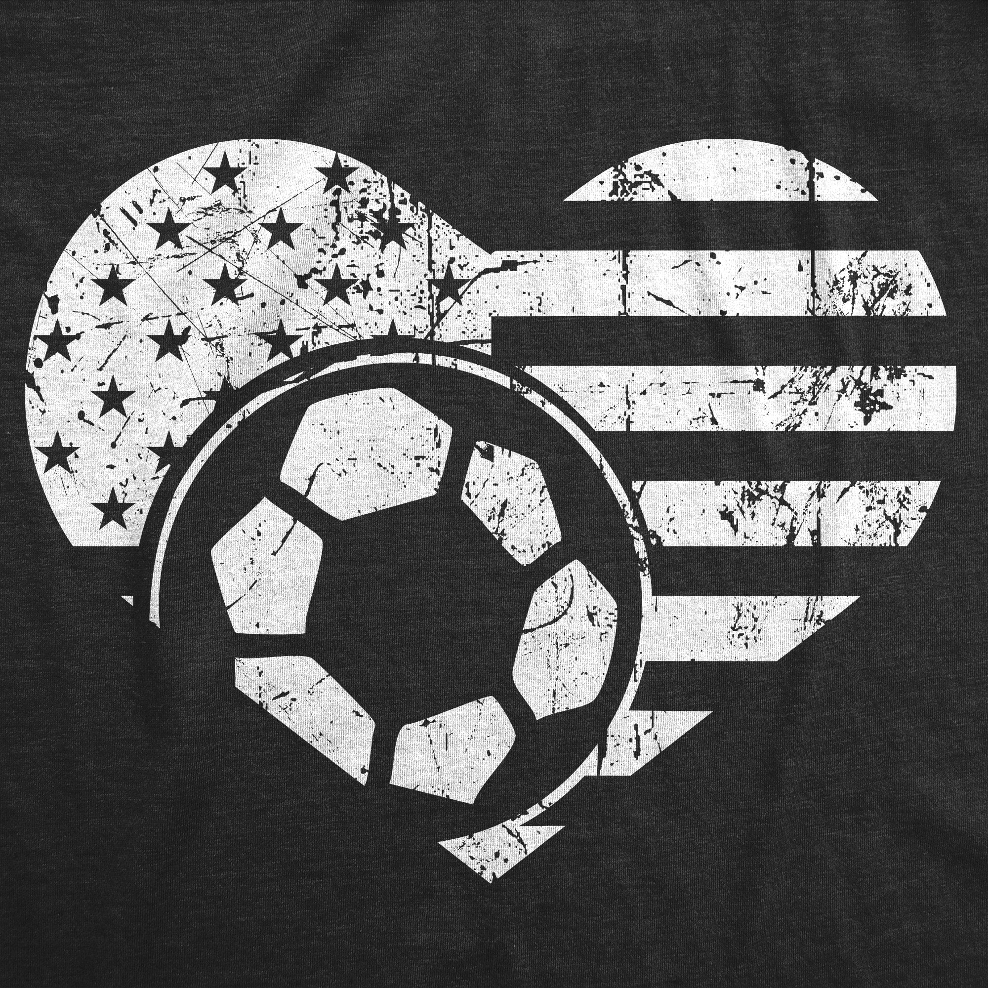 Soccer Flag Heart Women's T Shirt