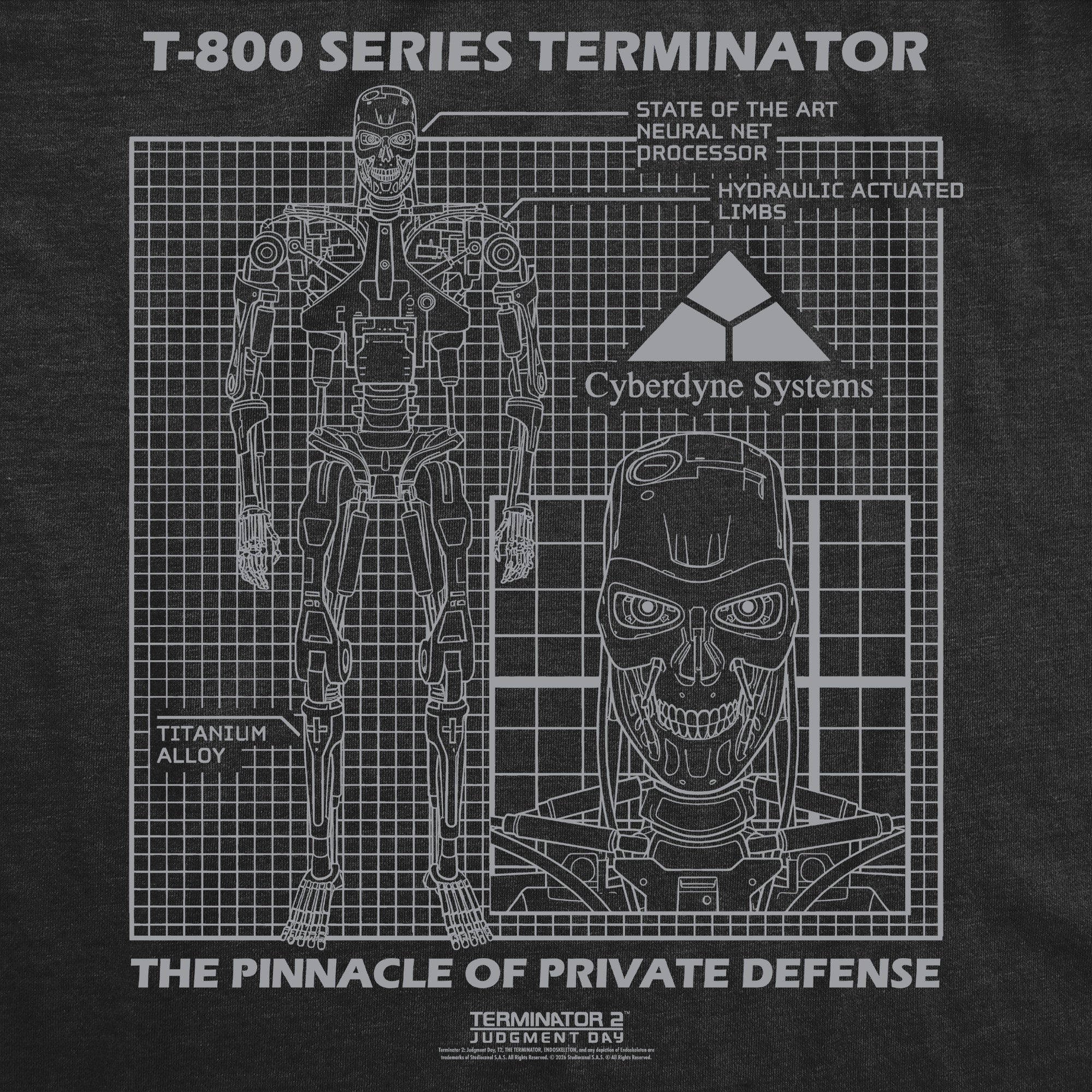 T-800 Schematic Men's T Shirt