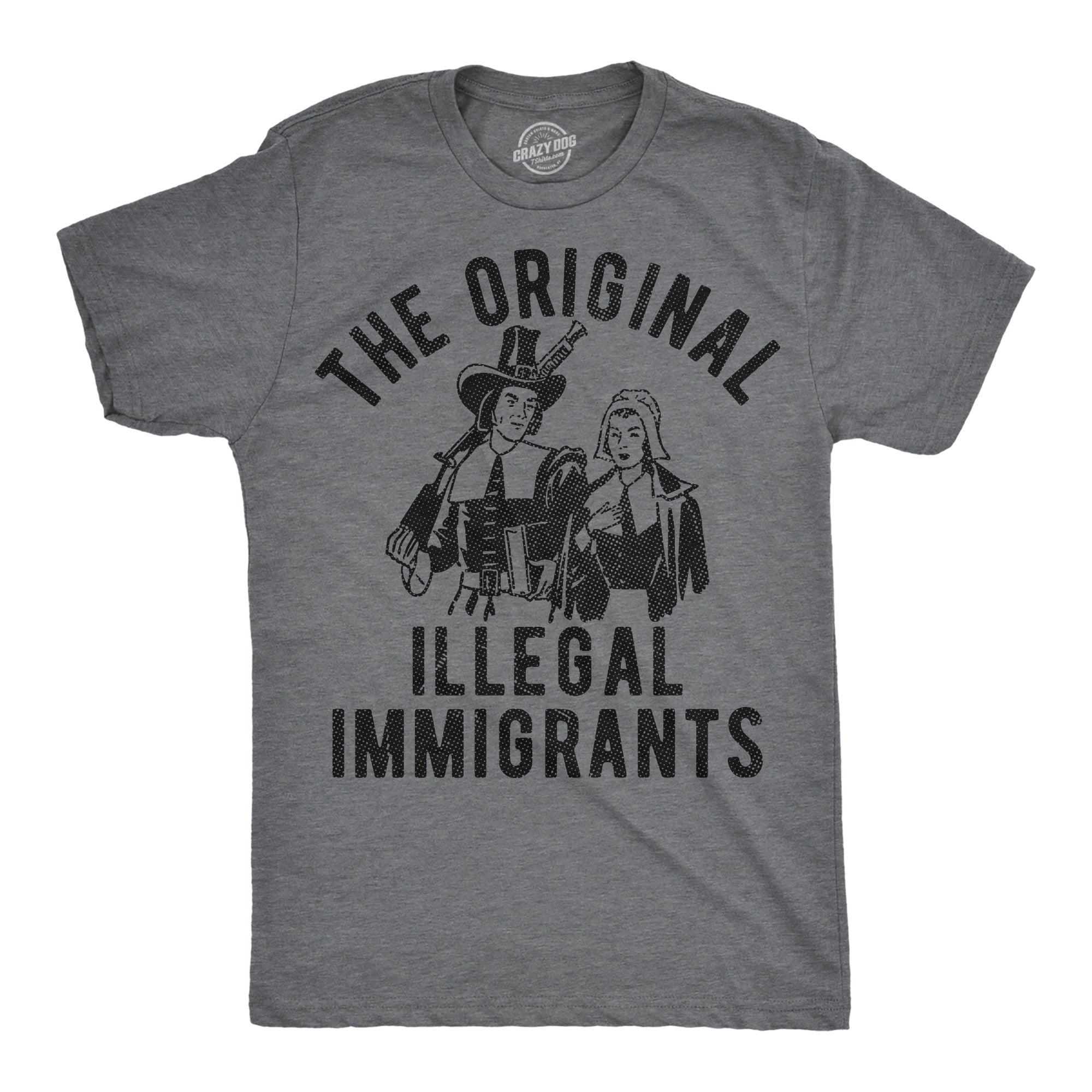 The Original Illegal Immigrants Pilgrim Men's T Shirt
