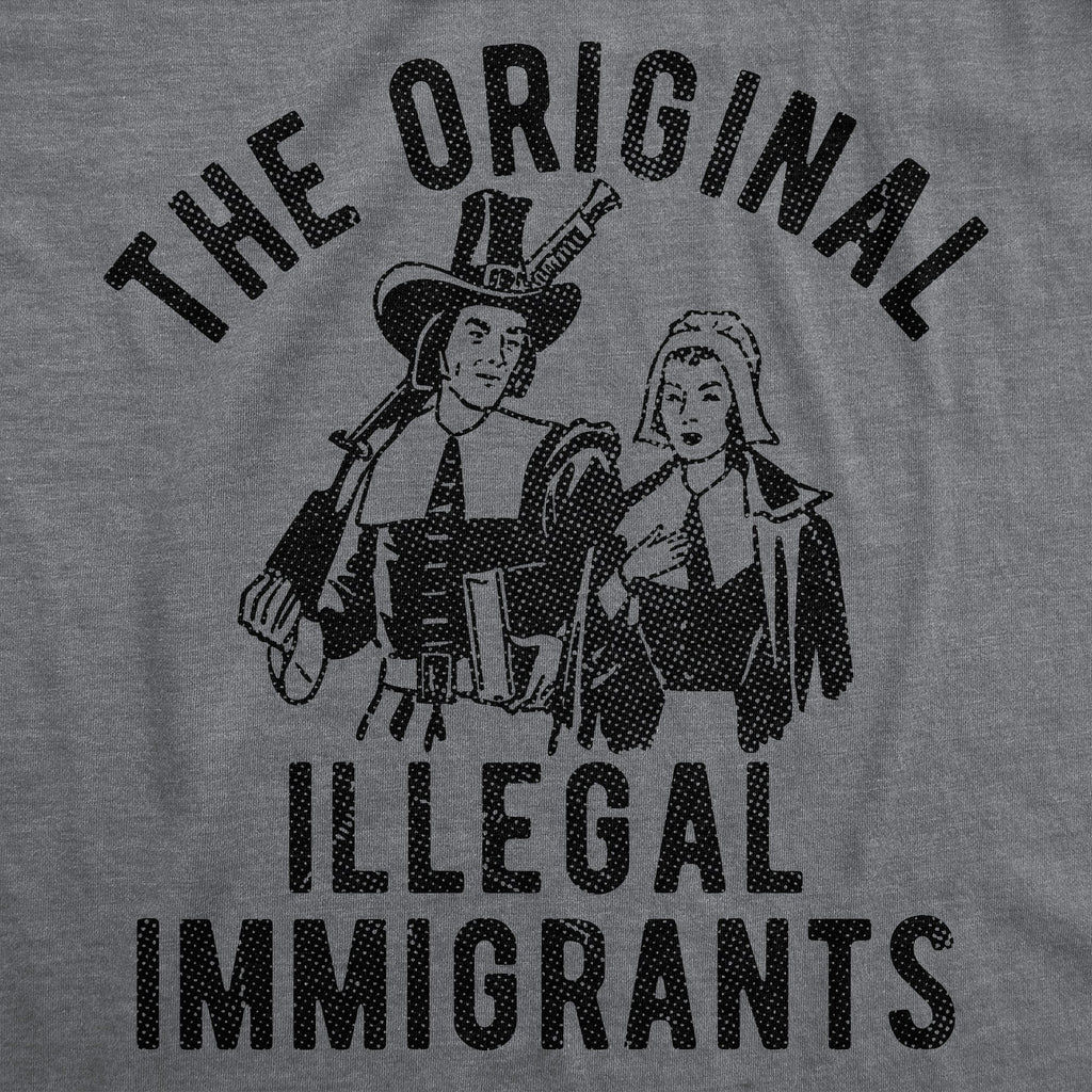 The Original Illegal Immigrants Pilgrim Men's T Shirt