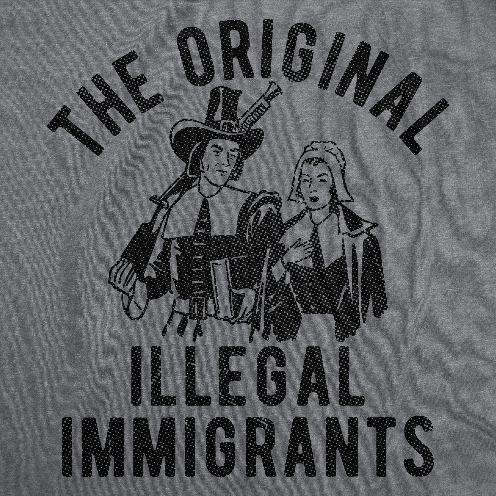 The Original Illegal Immigrants Pilgrim Men's T Shirt