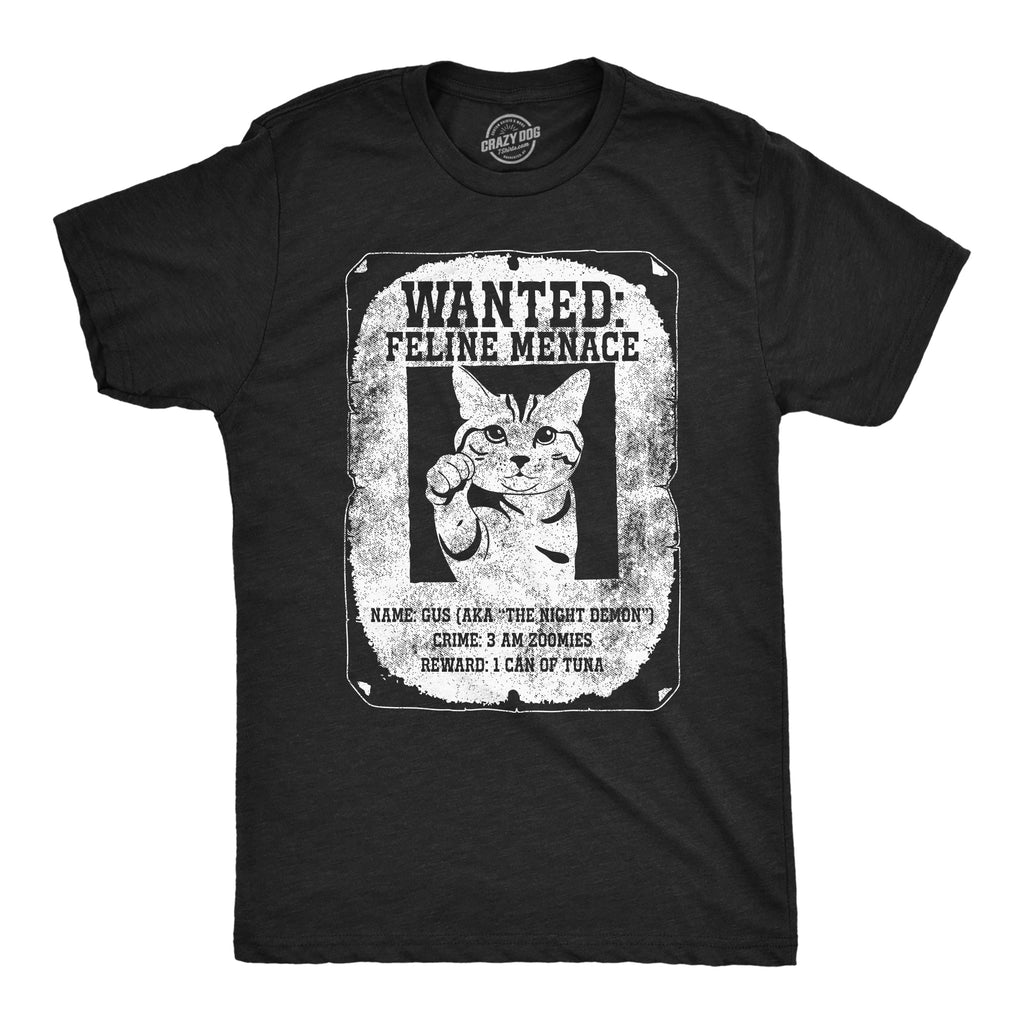 Wanted Feline Menace Men's T Shirt