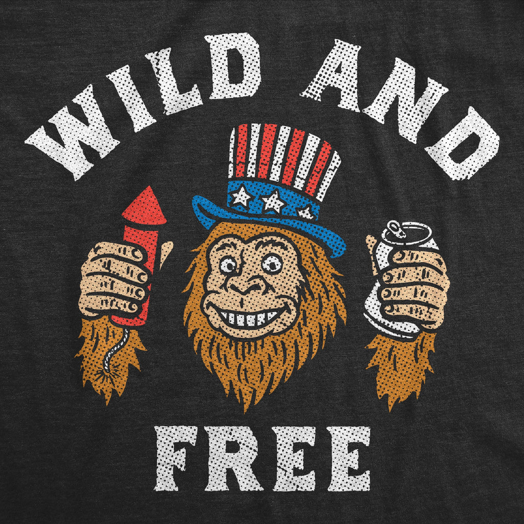 Wild And Free Bigfoot Men's T Shirt