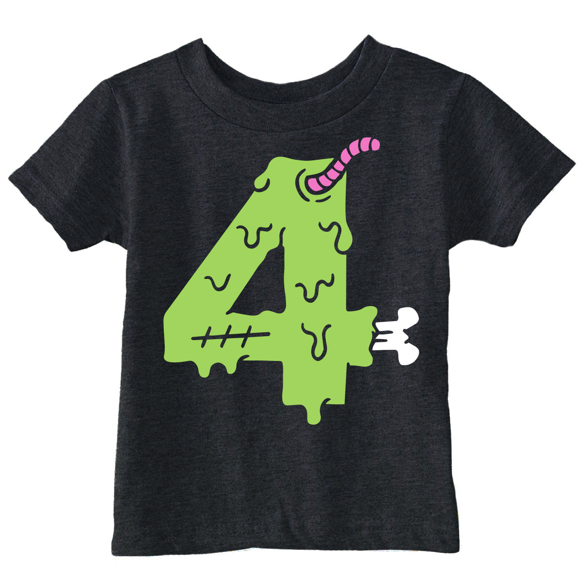 Zombie 4th Birthday Toddler T Shirt