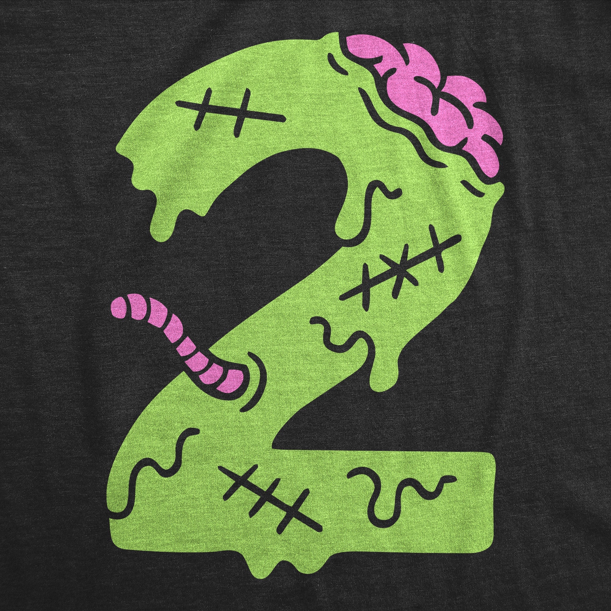 Zombie 2nd Birthday Toddler T Shirt
