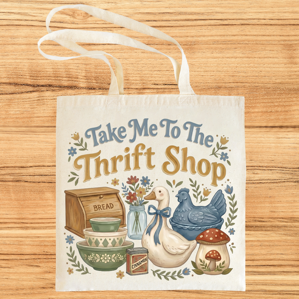 Take Me To the Thrift Shop Canvas Tote Bag