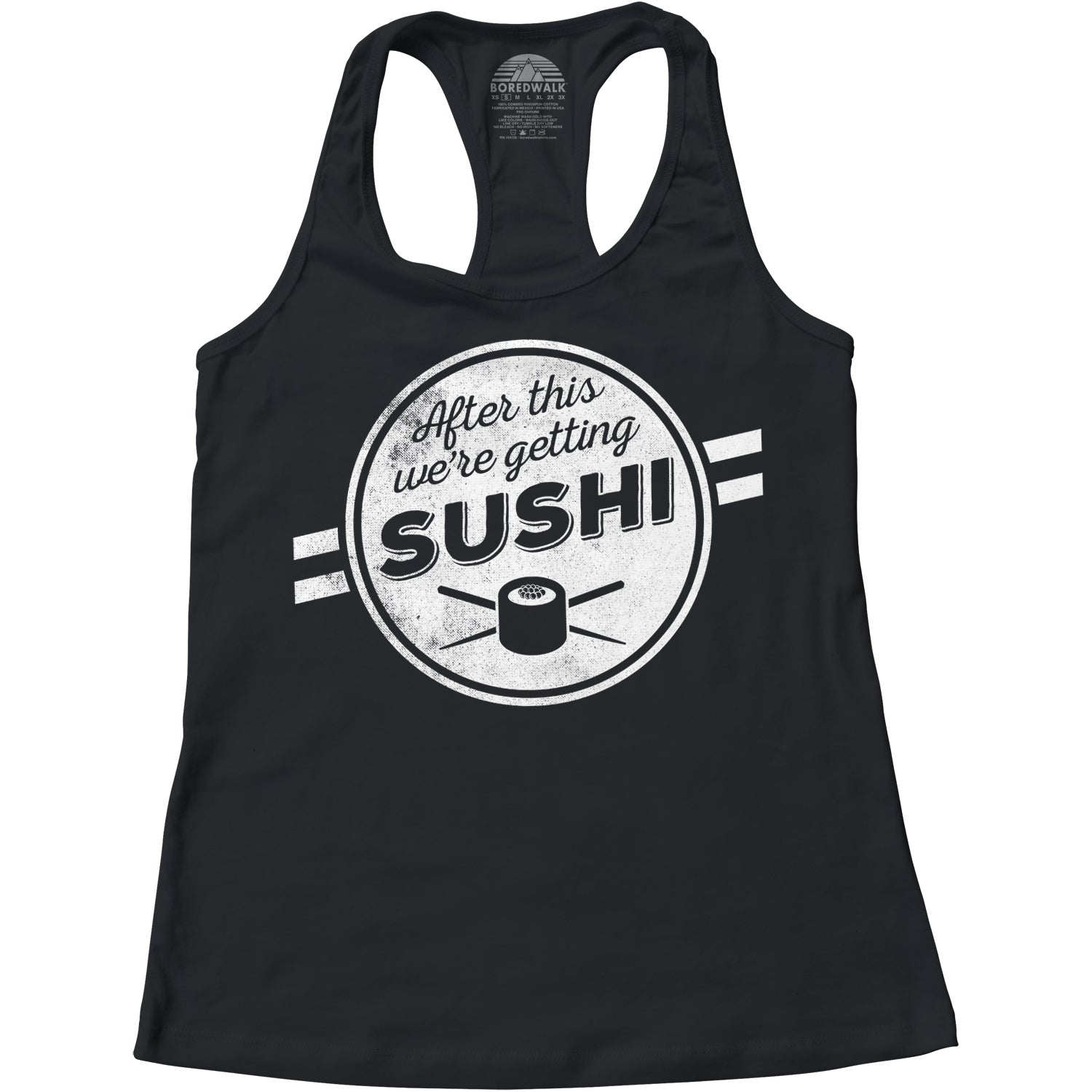 Women's After This We're Getting Sushi Racerback Tank Top
