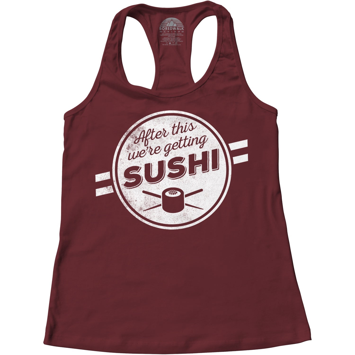 Women's After This We're Getting Sushi Racerback Tank Top