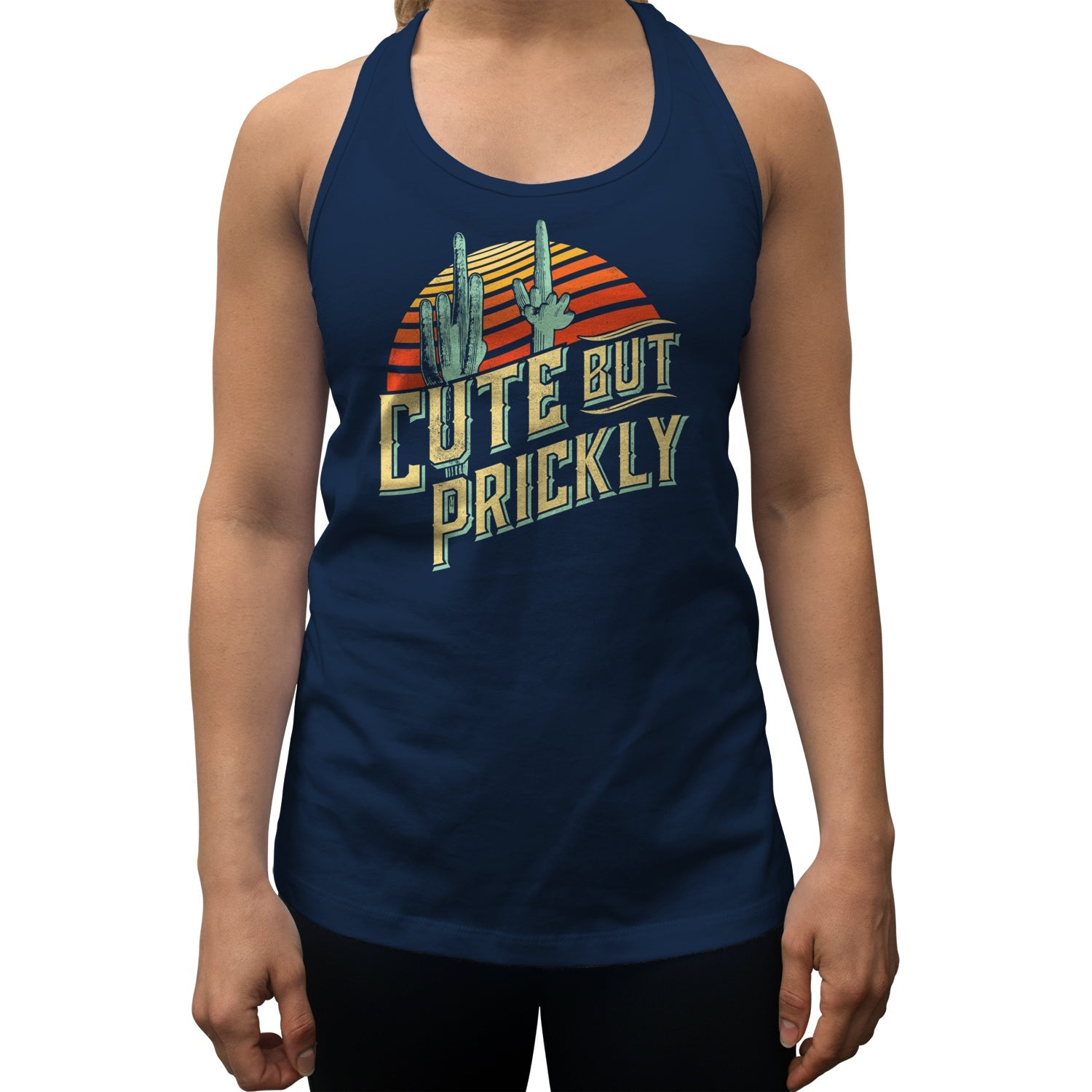 Women's Cute But Prickly Racerback Tank Top