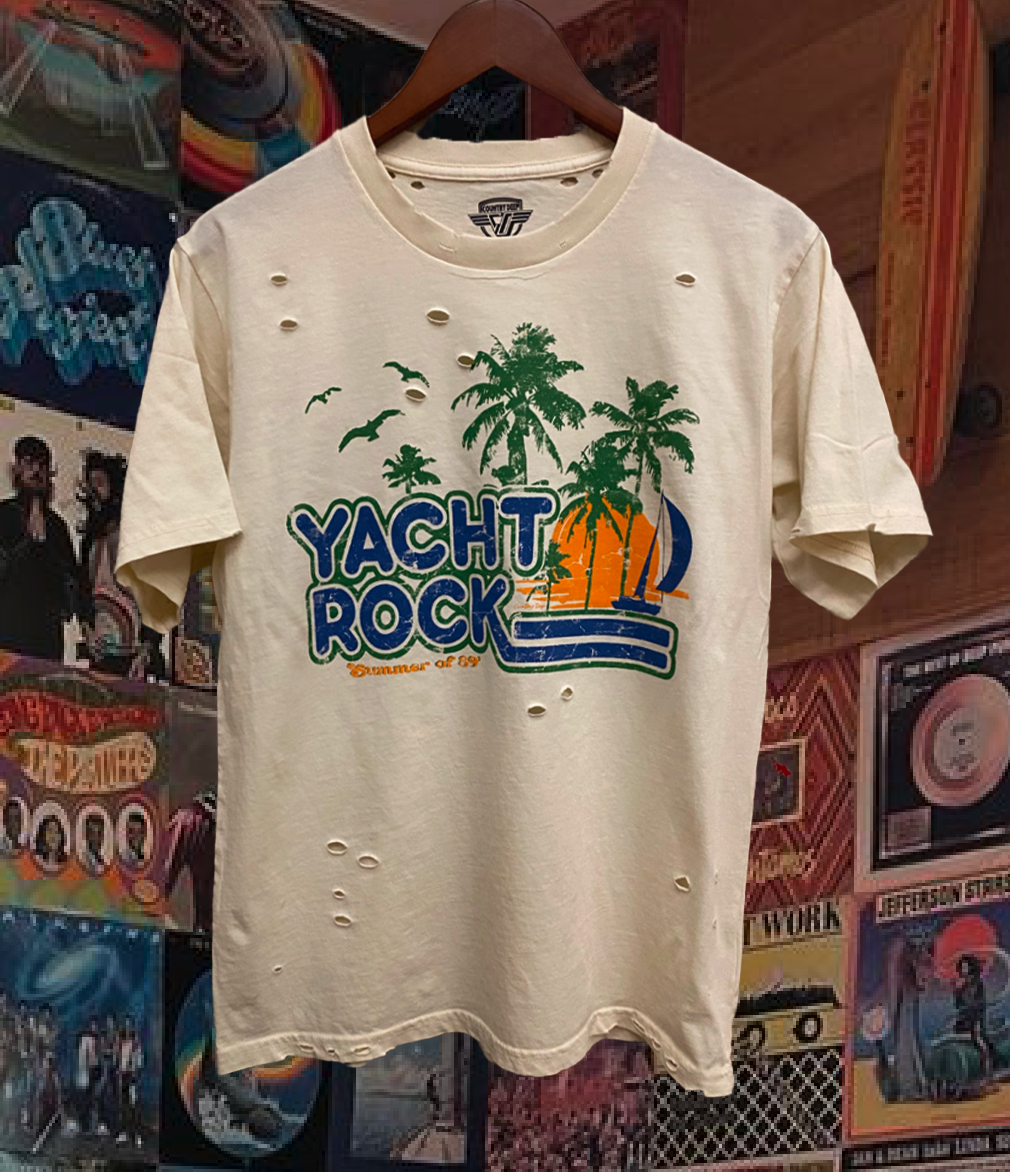 Yacht Rock Summer of 89 Distressed Vintage T Shirt