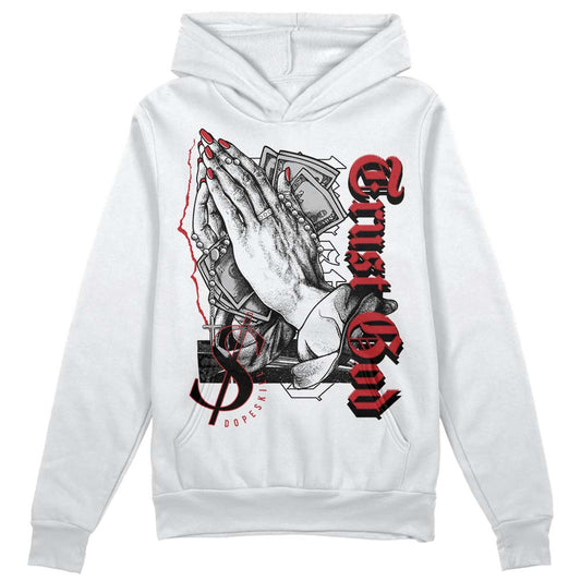 Red Taxi 12s DopeSkill Hoodie Sweatshirt Trust God Graphic