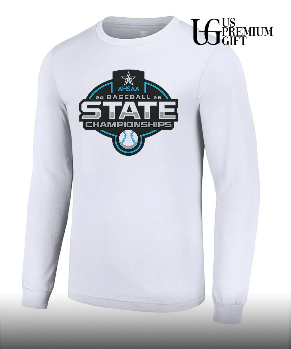 2026 AHSAA Baseball State Championships logo T-shirt