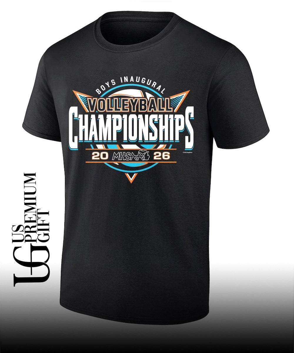 2026 MHSAA Boys Inaugural Volleyball Championships shirt