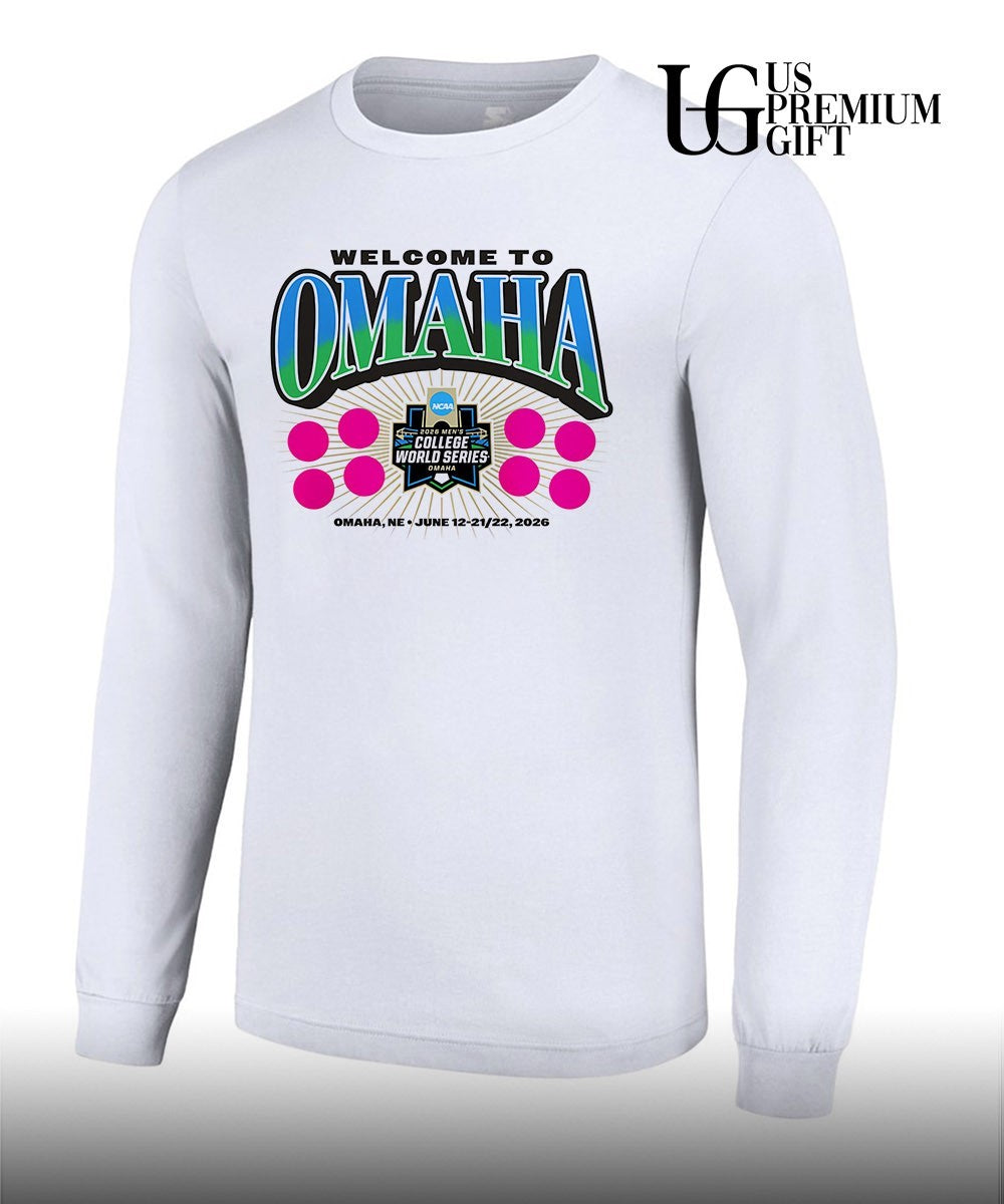 2026 NCAA Baseball Men’s College World Series welcome to Omaha T-shirt