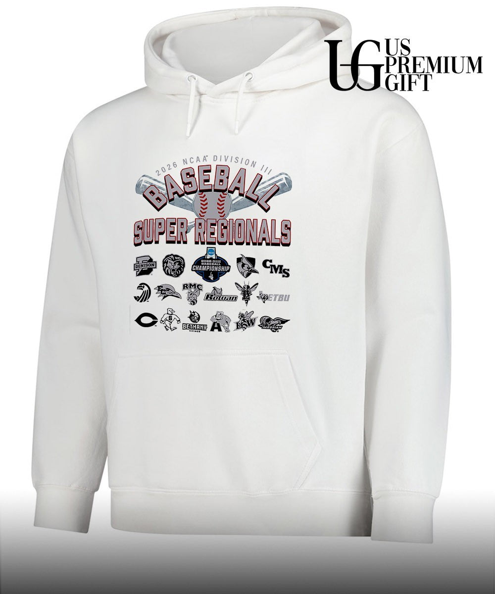 2026 NCAA Division III Baseball Super Regionals logo shirt