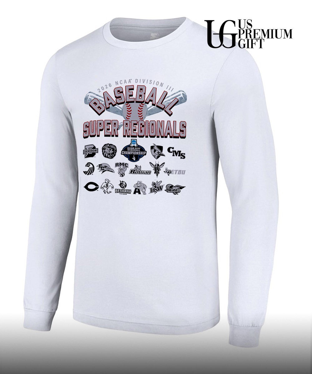 2026 NCAA Division III Baseball Super Regionals logo shirt