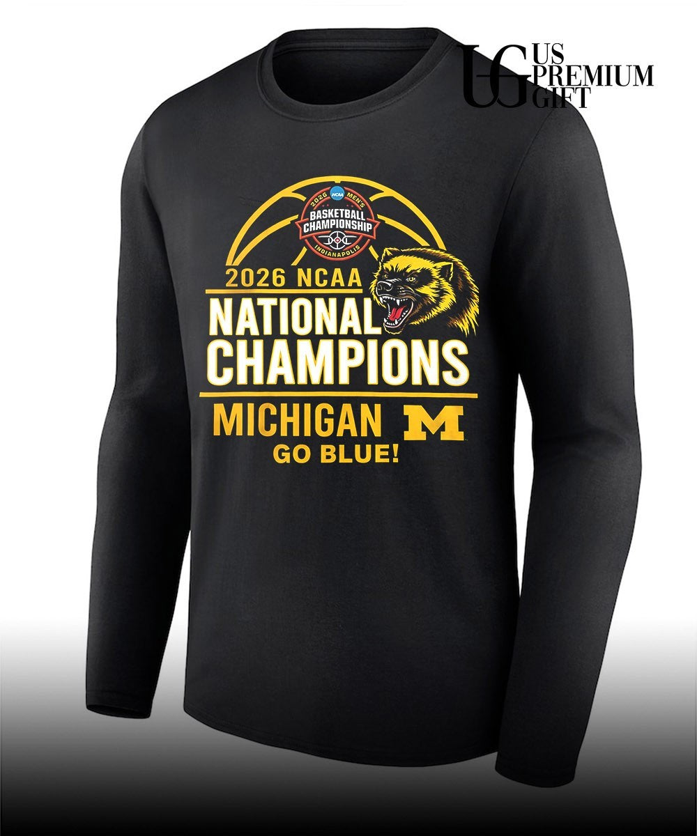 2026 NCAA Men’s Basketball Championship 2026 Michigan Wolverines Go Blue shirt