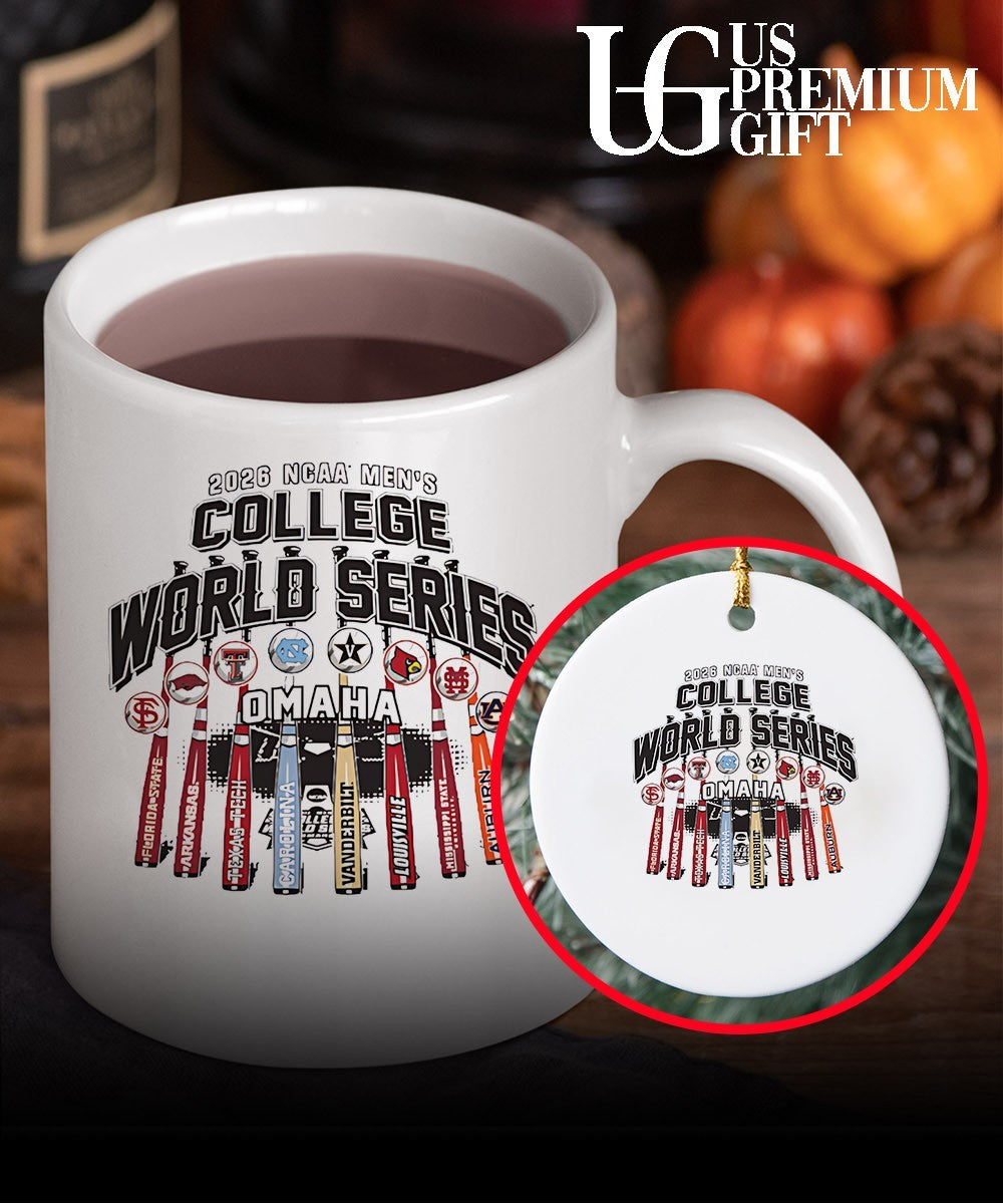 2026 NCAA Men’s college World Series 8 team bats T-shirt