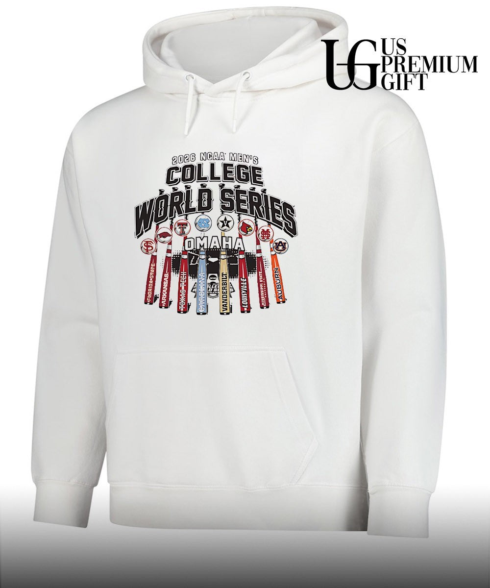 2026 NCAA Men’s college World Series 8 team bats T-shirt