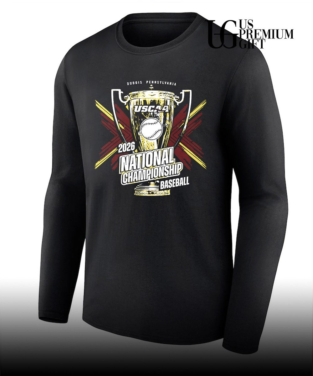 2026 USCAA National Championship baseball trophy shirt