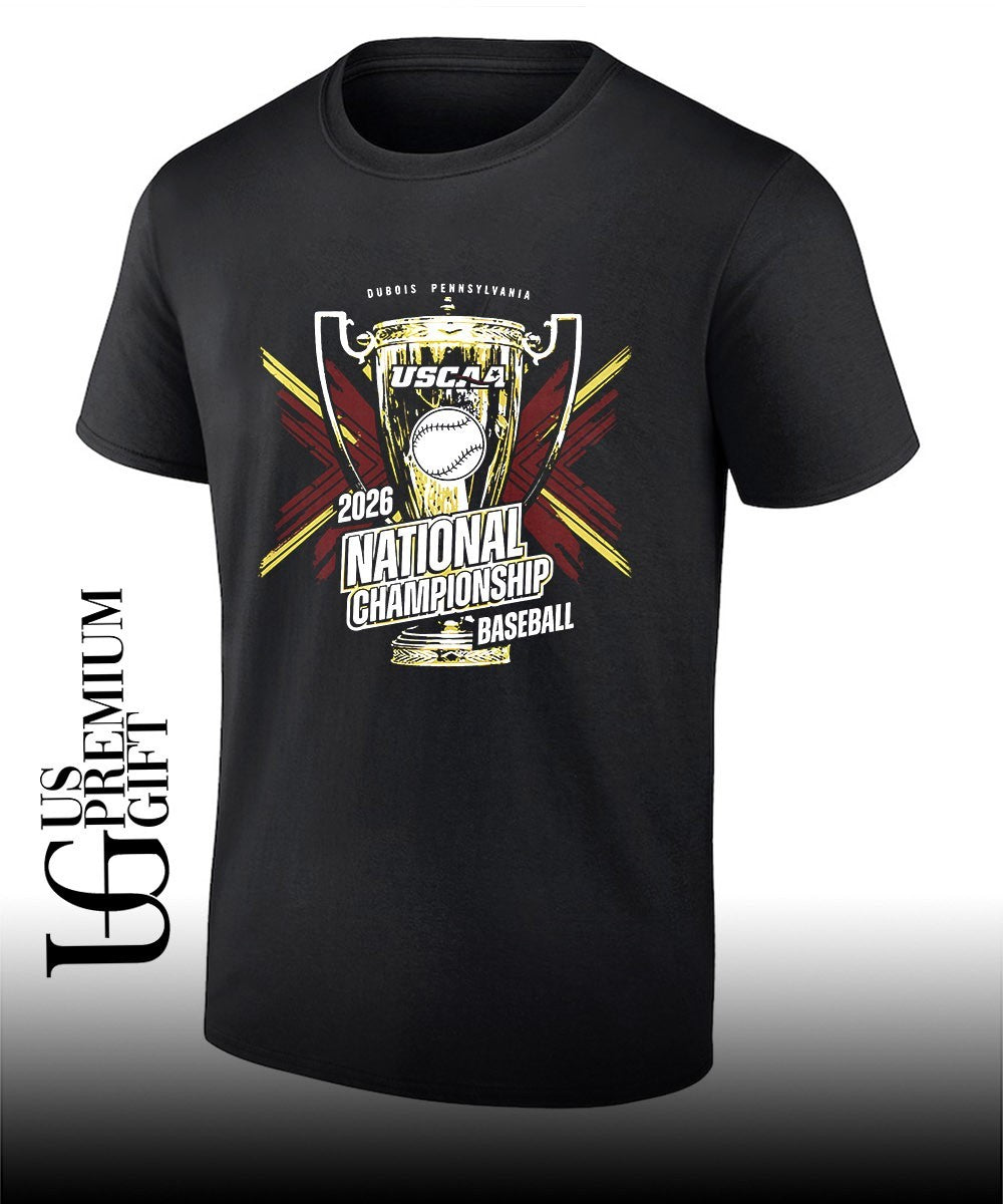 2026 USCAA National Championship baseball trophy shirt