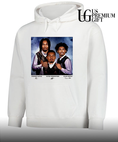 2026 Victor Wembanyama Dylan Harper and Stephon Castle San Antonio Spurs NBA Step Brothers signature shirt