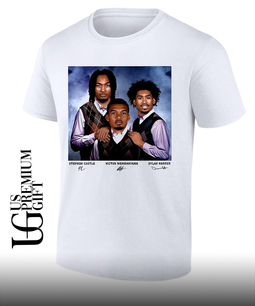 2026 Victor Wembanyama Dylan Harper and Stephon Castle San Antonio Spurs NBA Step Brothers signature shirt