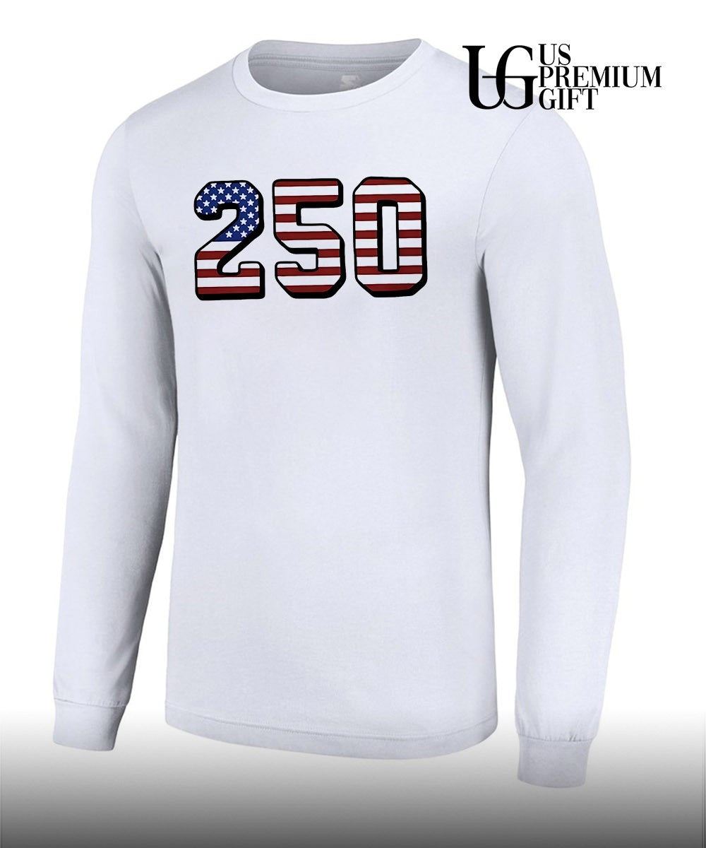 250 USA American flag Stars and Stripes shirt