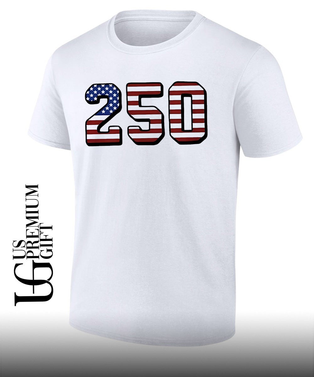 250 USA American flag Stars and Stripes shirt