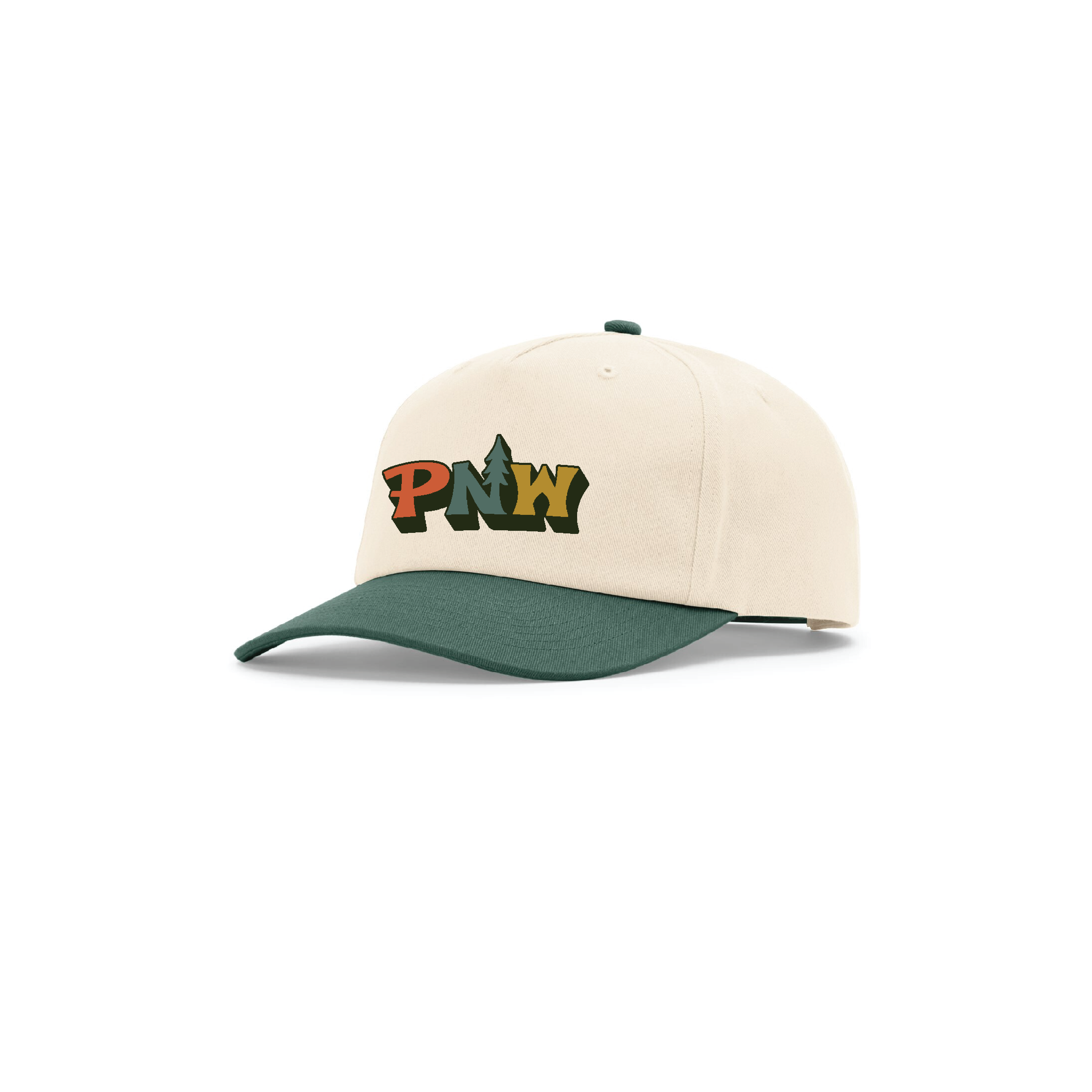 Parks 2-Tone Hat Cream/Dark Green
