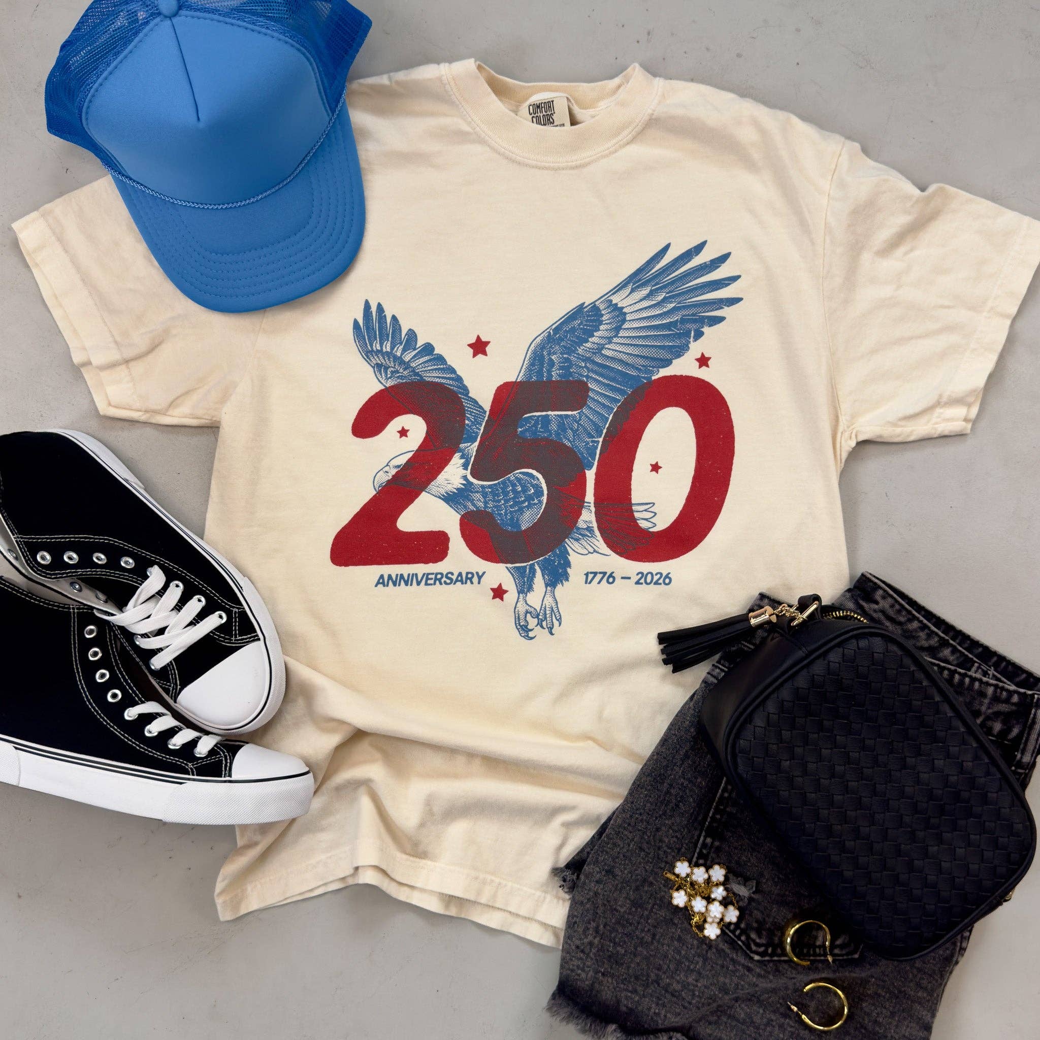 250 USA Anniversary Eagle Tee
