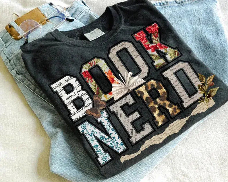 Book Nerd On Comfort Colors Tee