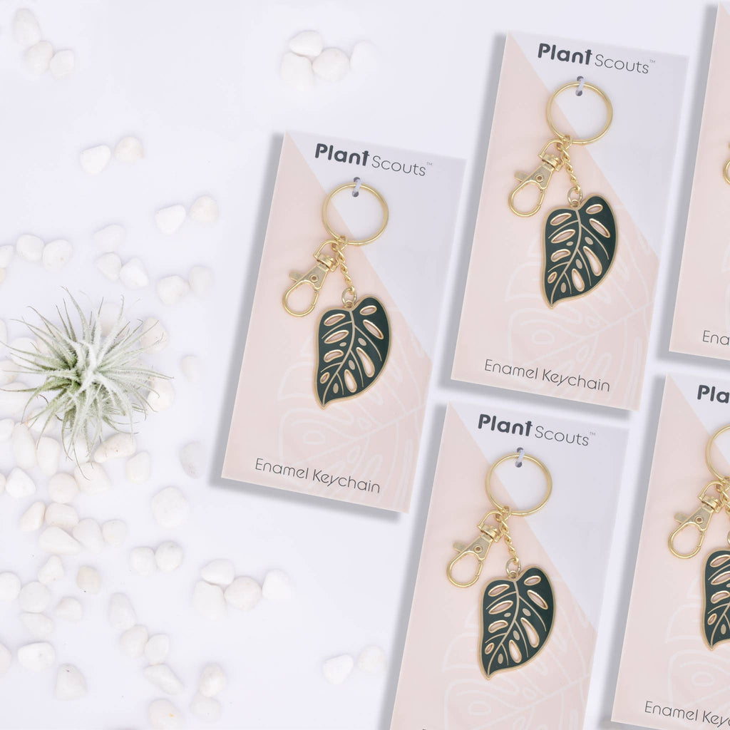 Monstera Adansonii - Swiss Cheese - Keychain - Plant Lovers