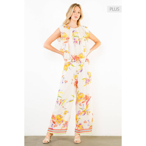 /Size Xl/ Loose Floral Pattern Pants