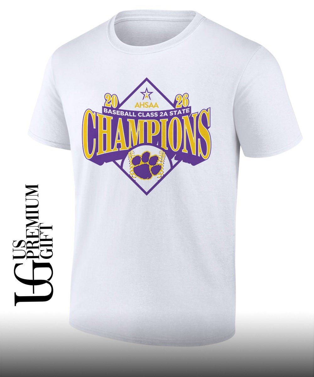 Ariton Purple Cats 2026 AHSAA baseball class 2A State Champions T-shirt