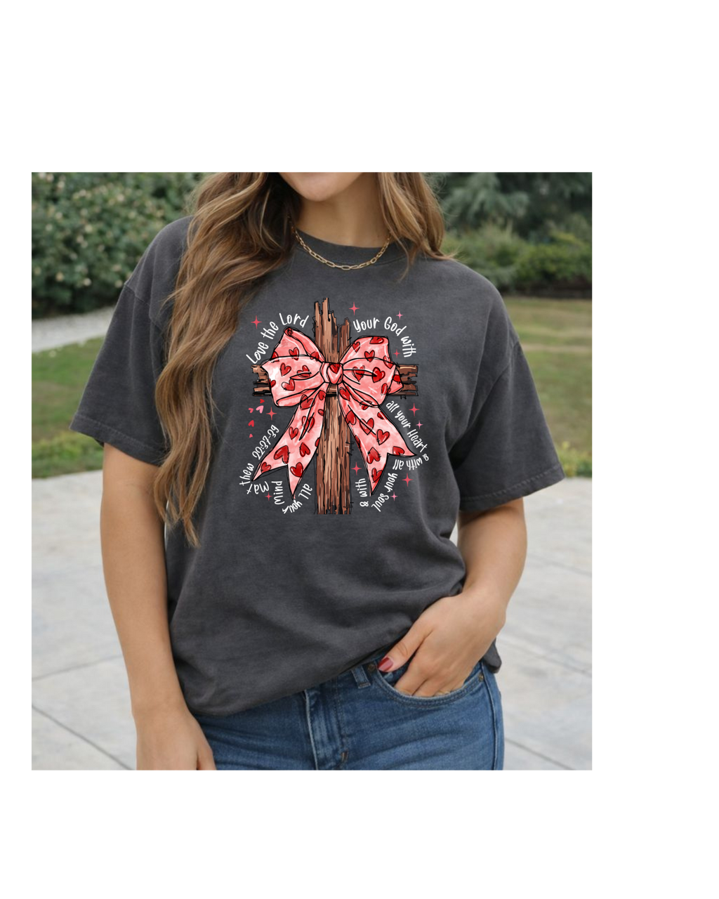 Love Me Lord Valentine's Day Graphic Tee
