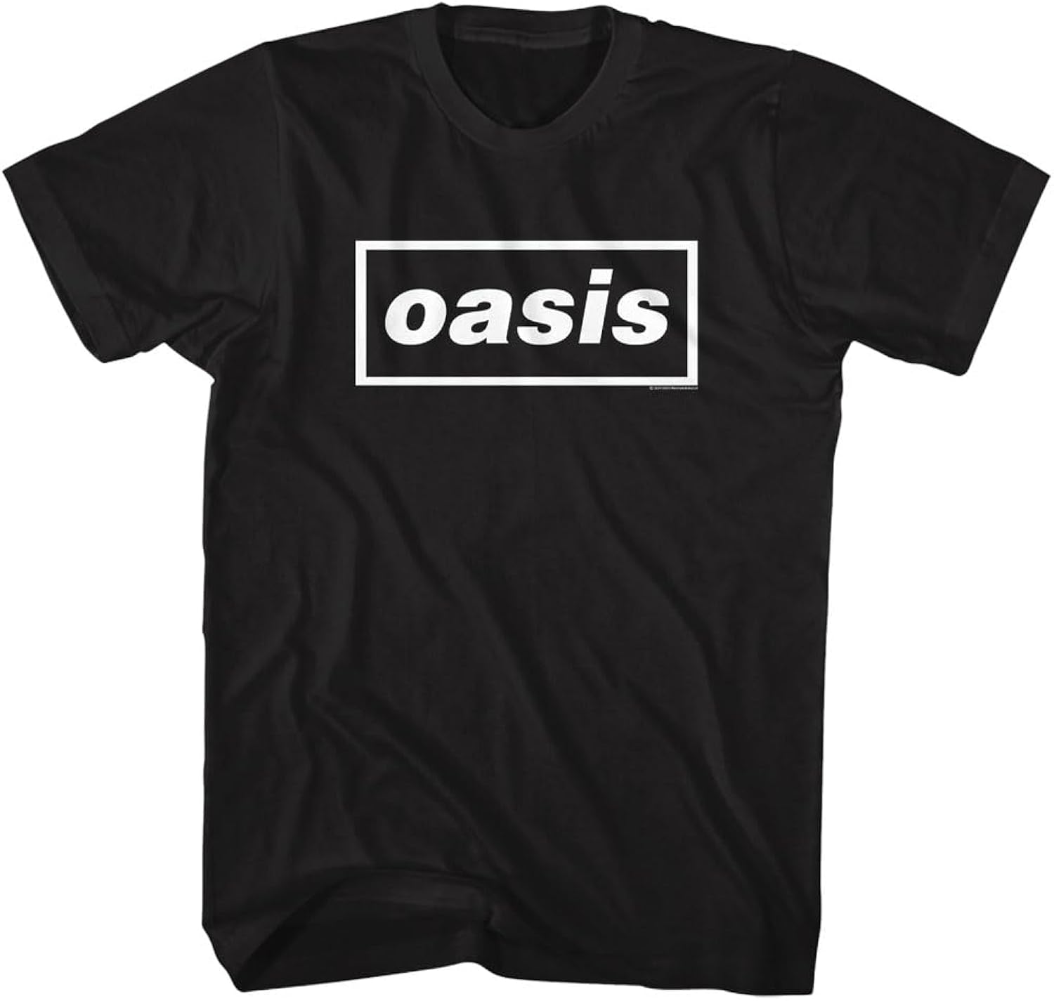 Oasis Band T Shirt Logo Adult Black Short Sleeve British Pop 90s Rock Music Graphic Tees