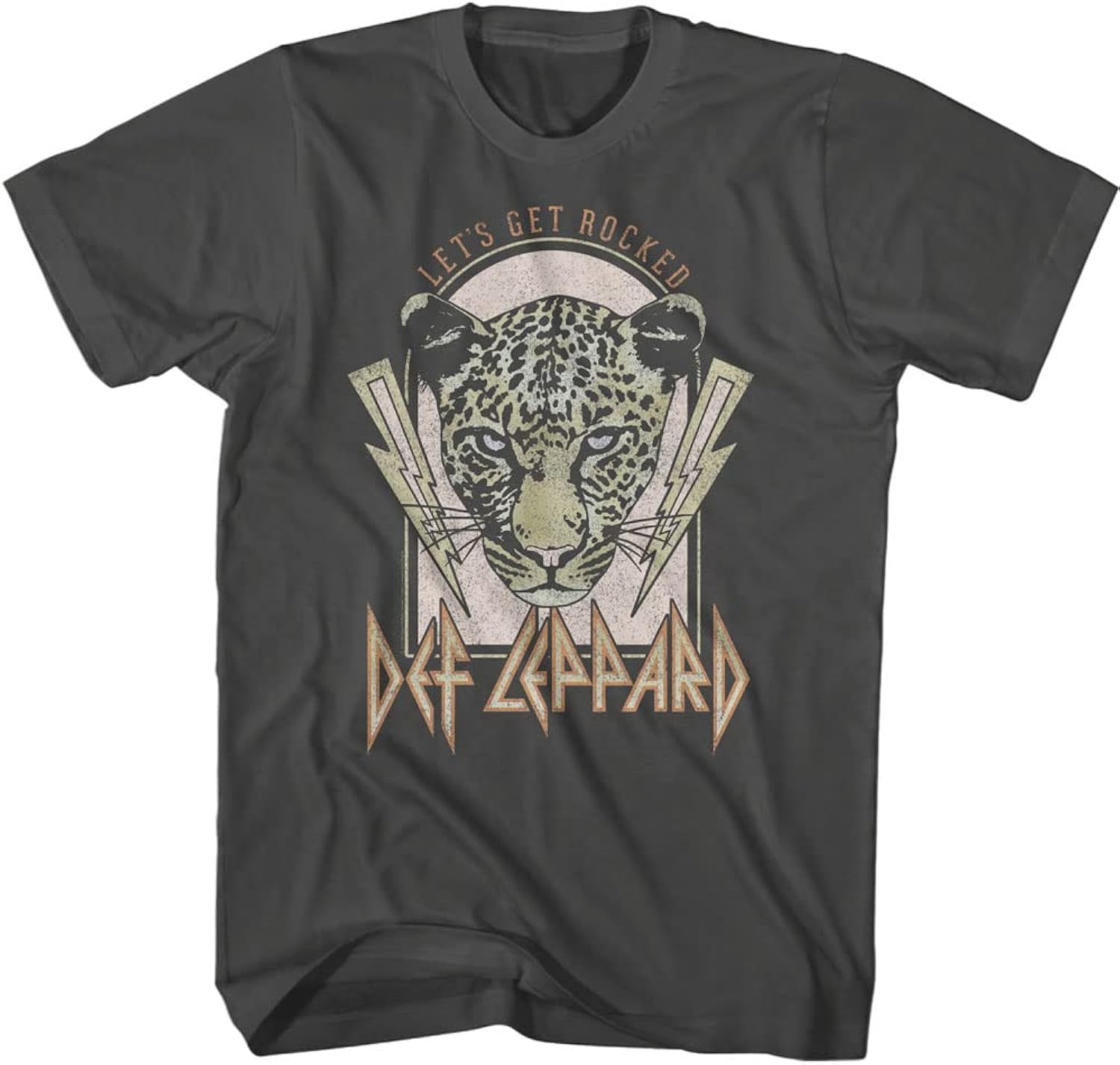 Def Leppard T Shirt Let's Get Rocked Mens Short Sleeve T Shirts Classic Rock Vintage Style Graphic Tees