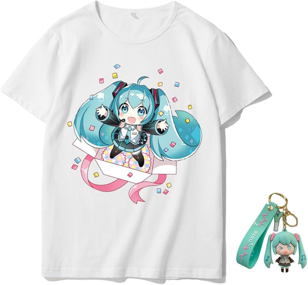 Adult Anime Shirt Summer Fashion Versatile Anime Pattern Printed T-Shirt