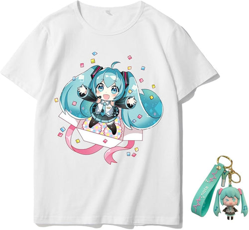 Adult Anime Shirt Summer Fashion Versatile Anime Pattern Printed T-Shirt