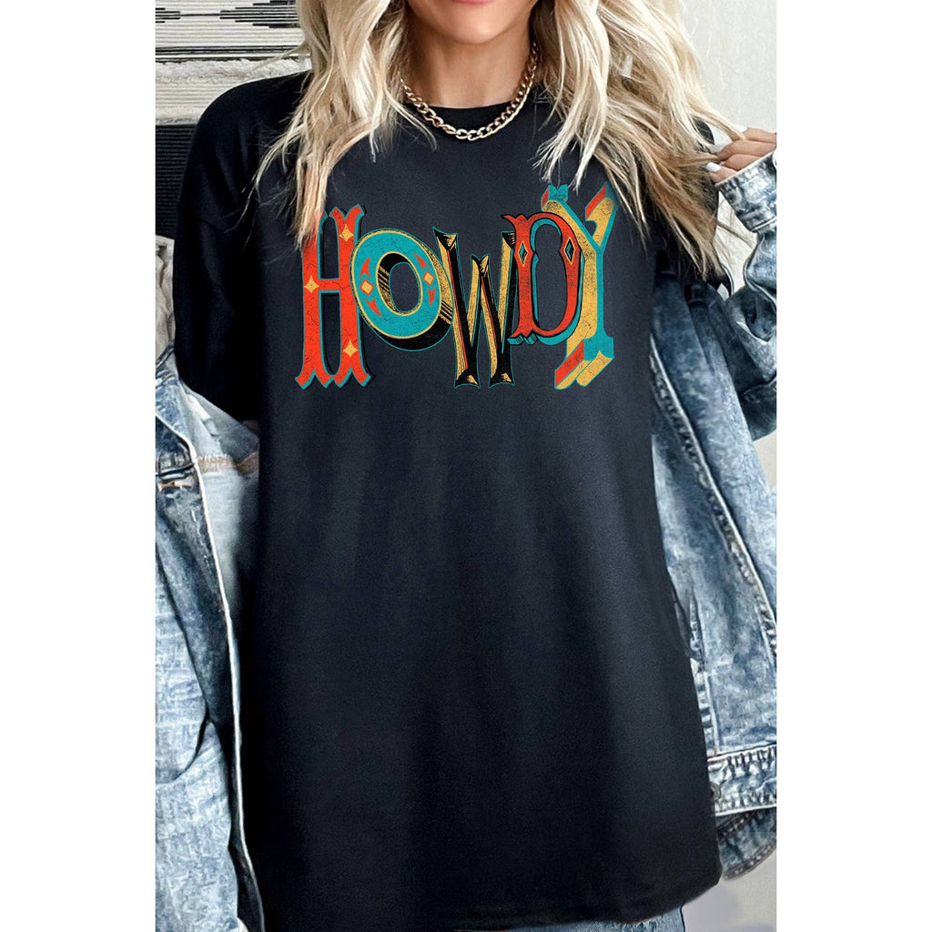 Howdy Graphic Relaxed Cotton T-Shirt | MB1541