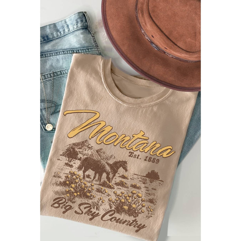 Montana Big Sky Country - Short Sleeve T Shirt