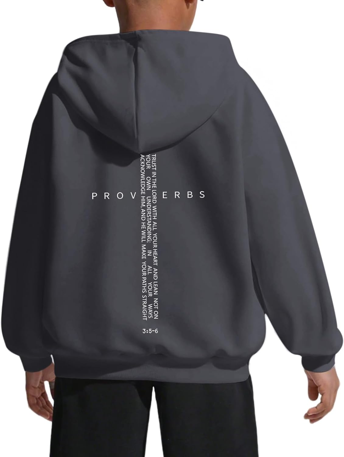 Christian Hoodies for Kids Boys Religious Jesus Hoodie Faith Cross Sweatshirts Vintage Bible Verse Graphic Pullovers