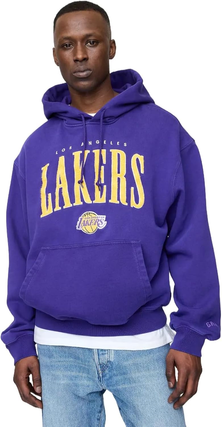 Men's X Nba Graphic Logo Hoodie Sweatshirt