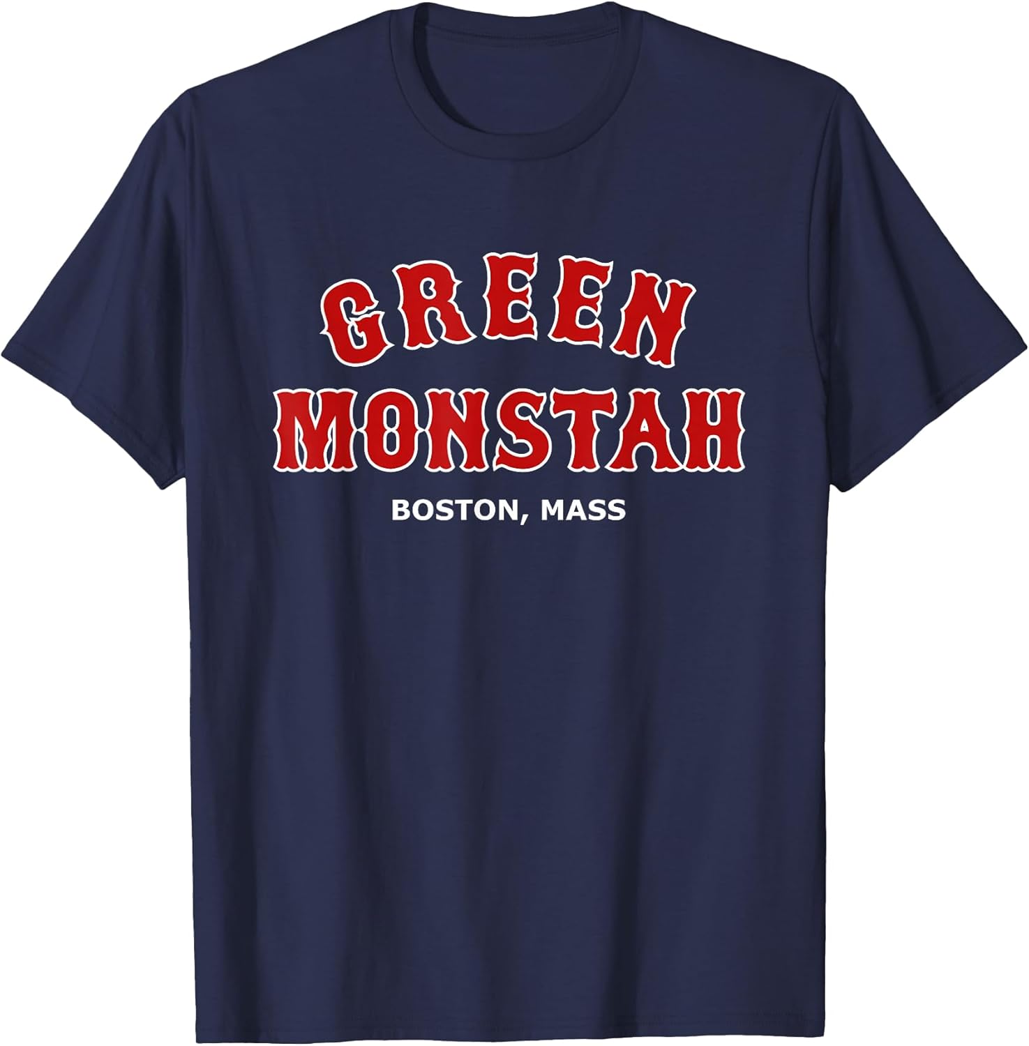 Green Monstah Funny Boston Mass New England Sports Gift T-Shirt