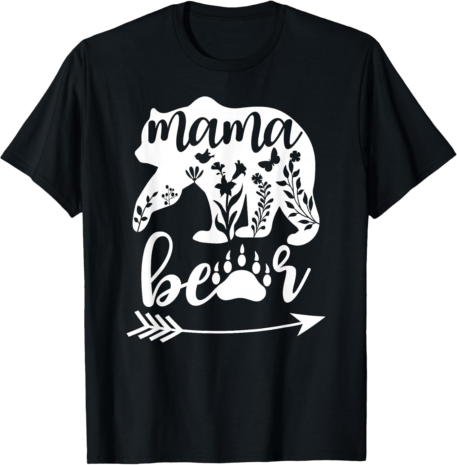Women Floral Mama Bear TShirt Mama Bear Mom Women