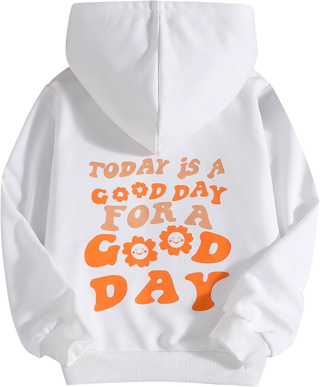 Girls' Letter Graphic Print Cute Hoodies Long Sleeve Pullover Hoodie Sweatshirt