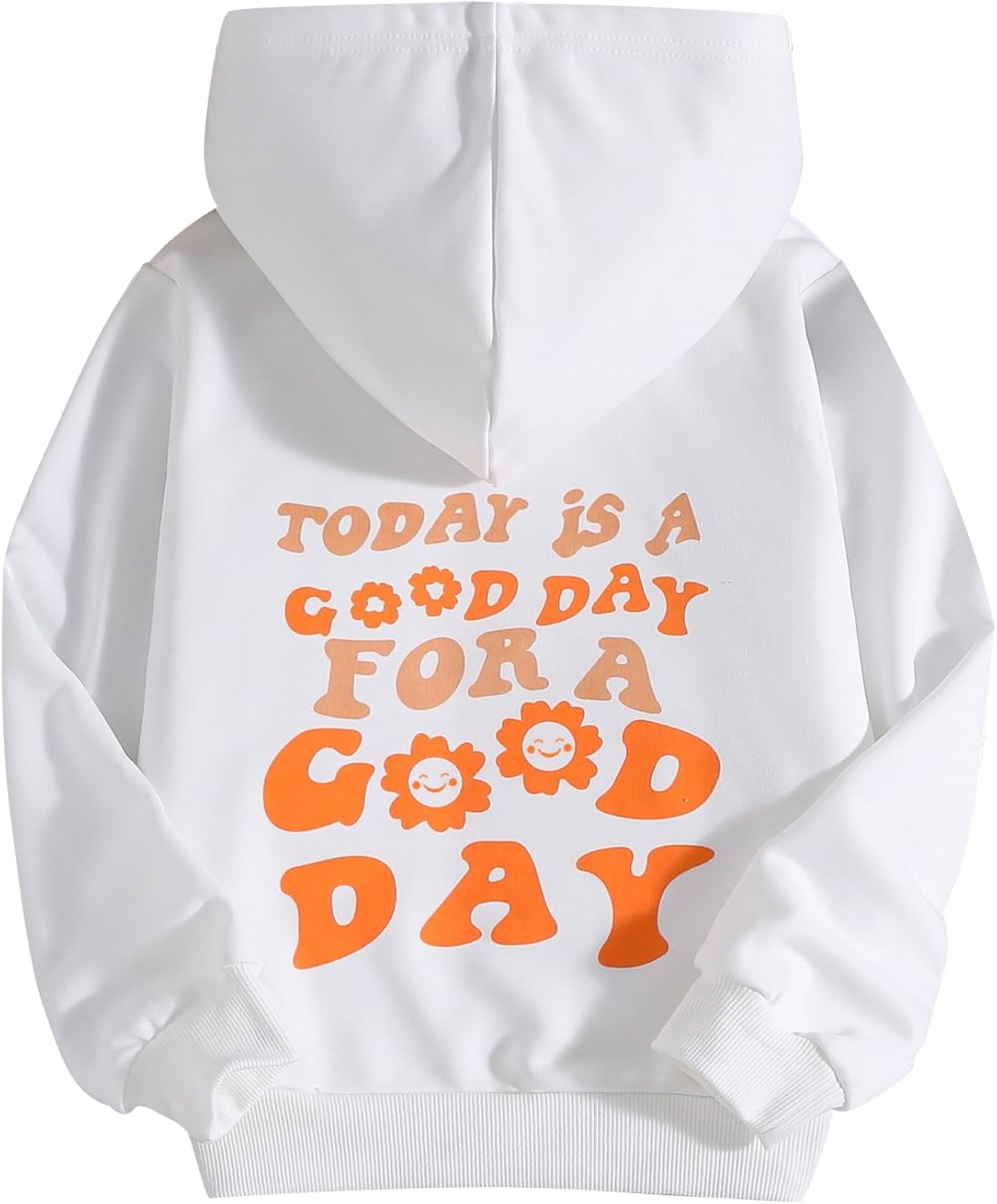 Girls' Letter Graphic Print Cute Hoodies Long Sleeve Pullover Hoodie Sweatshirt