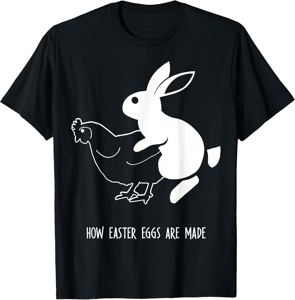 Funny Adult Easter Egg Bunny Tees