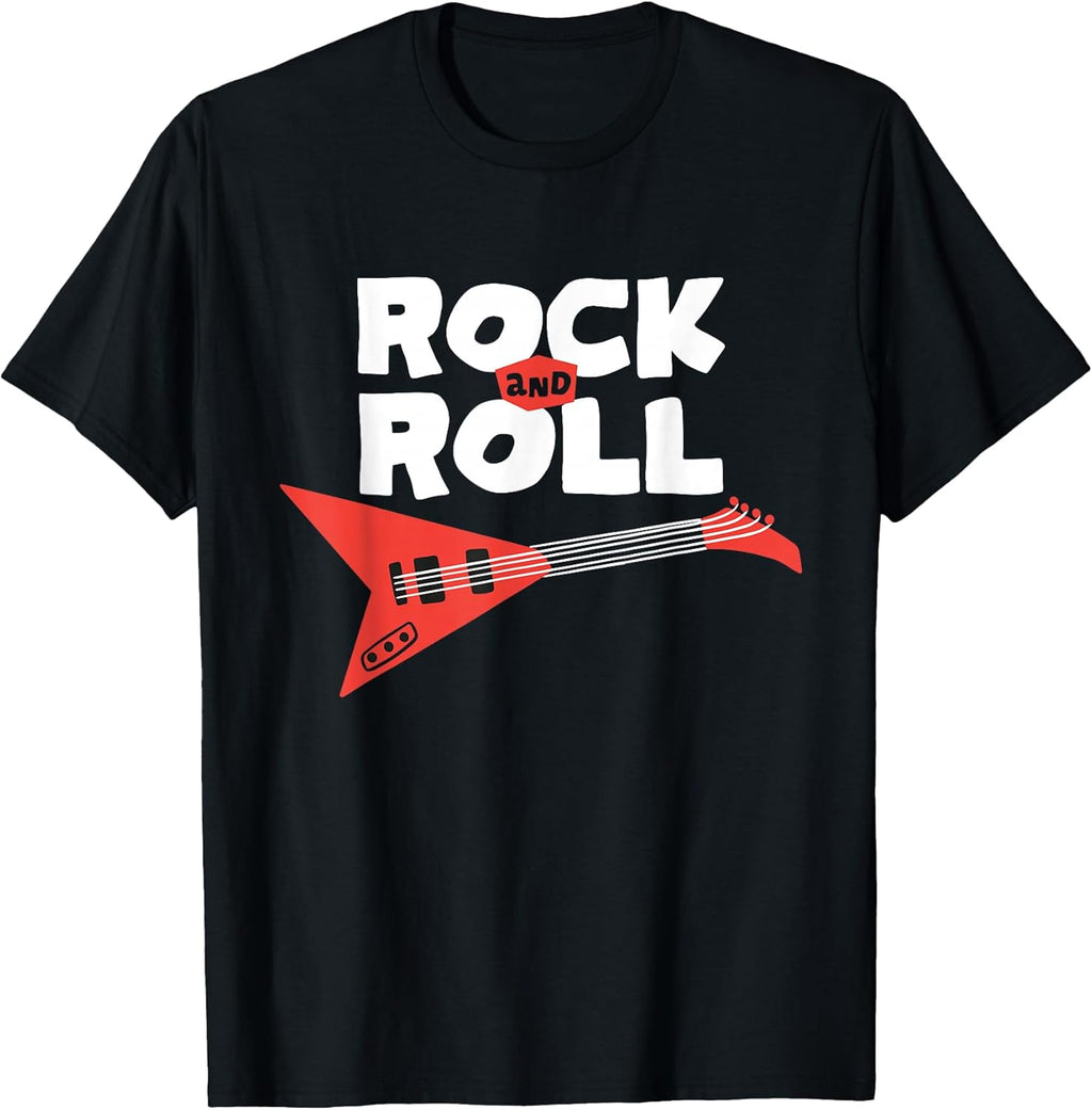Funny Rock'n Roll Kids, Band Guitarist, Punk Rock Music Fun T-Shirt